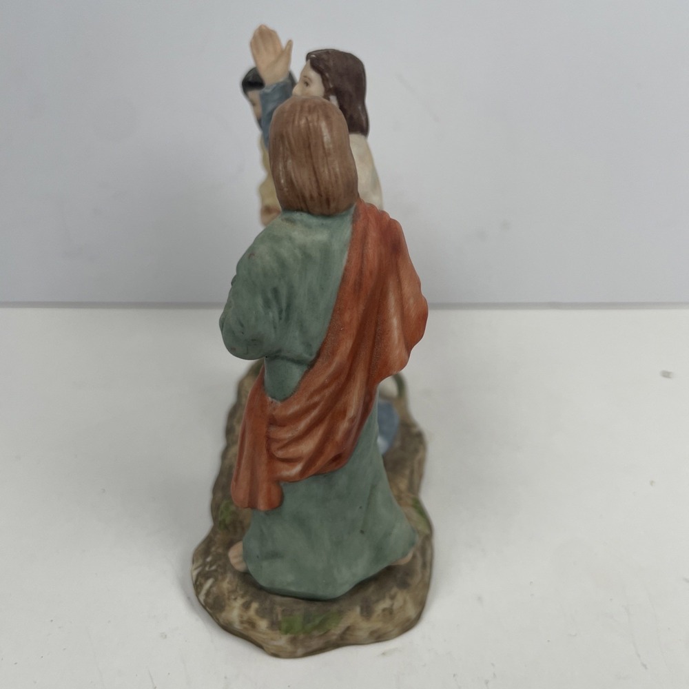 1990 Ceramica Excelsis THE WAY TO EMMAUS Figure 370/5000 Figurine RELIGION - Picture 4 of 8